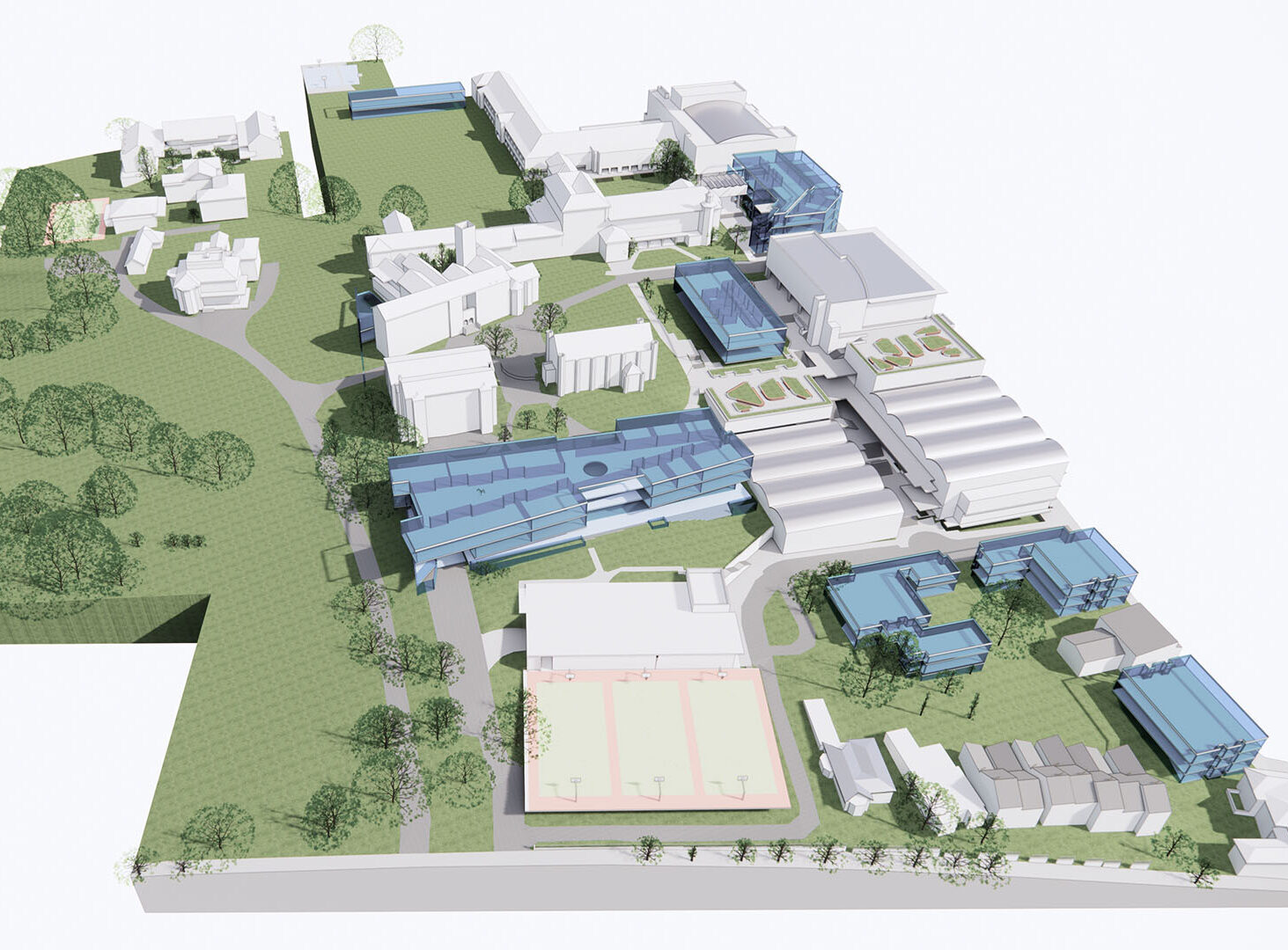Shore Grammar School Master Plan Competition Site Render